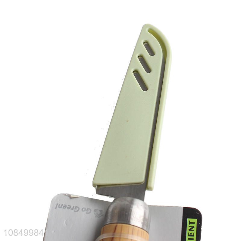 Online wholesale plastic handle stainless steel paring knife with cover