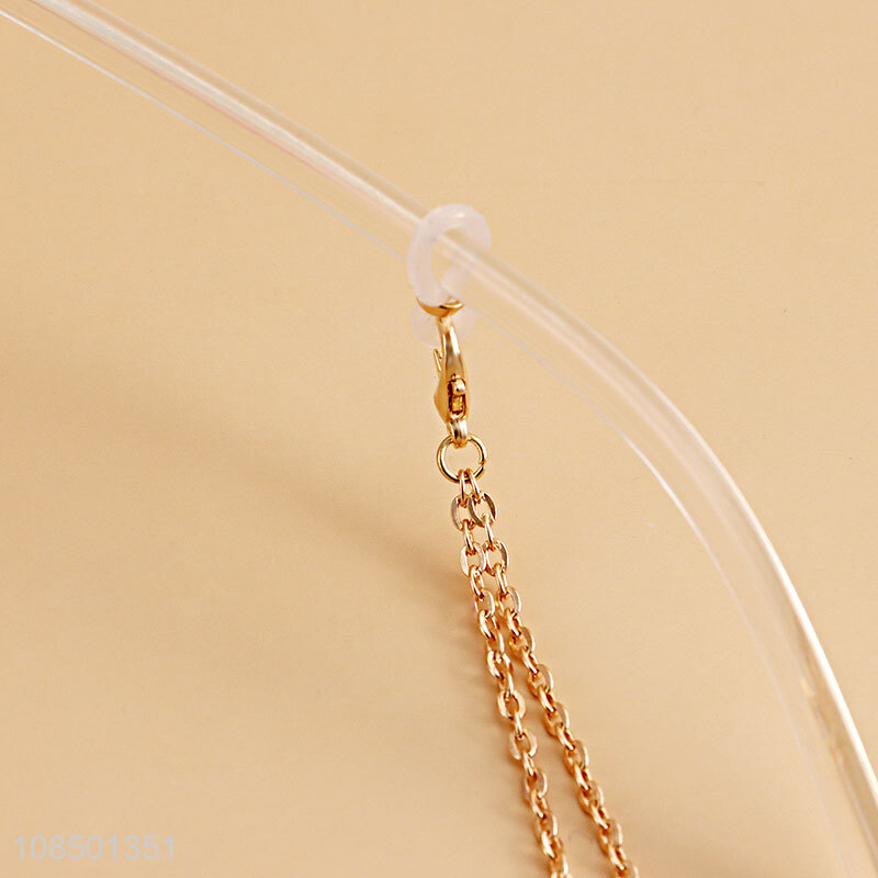 Good price fashion metal glasses chain ladies glasses decorations