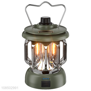 New products rechargeable outdoor camping lantern portable retro led emergency light