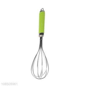 Factory price hand push stainless steel egg whisk blender