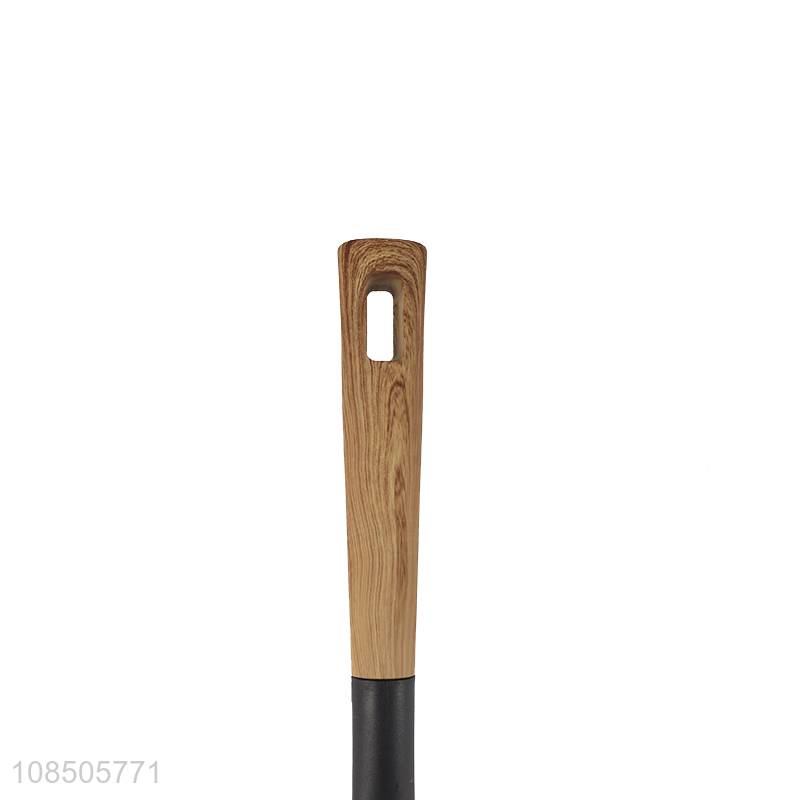 Wholesale non-stick nylon spatula turner with wood grain handle