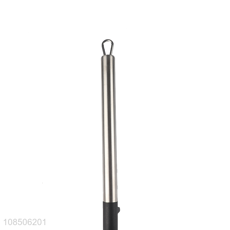 Good price non-stick nylon spatula turner with long metal handle