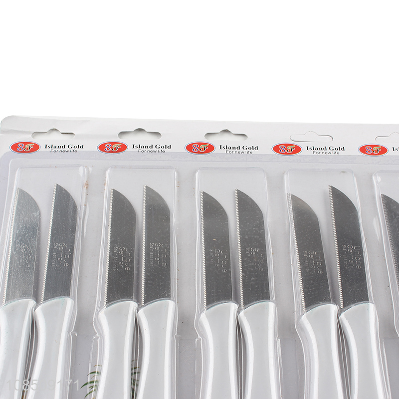 Top selling stainless steel kitchen knife set with plastic handle