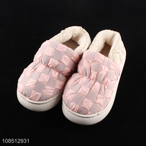 Hot selling trendy women winter indoor house slippers bedroom shoes