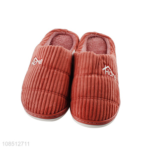 Wholesale women winter non-slip indoor slides casual house shoes