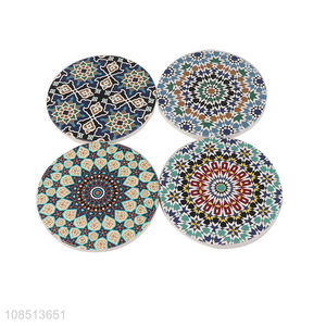 Hot selling durable heat resistant mandala ceramic coaster for drinks