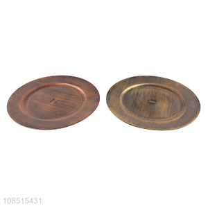 New product round plastic charger plates serving platters