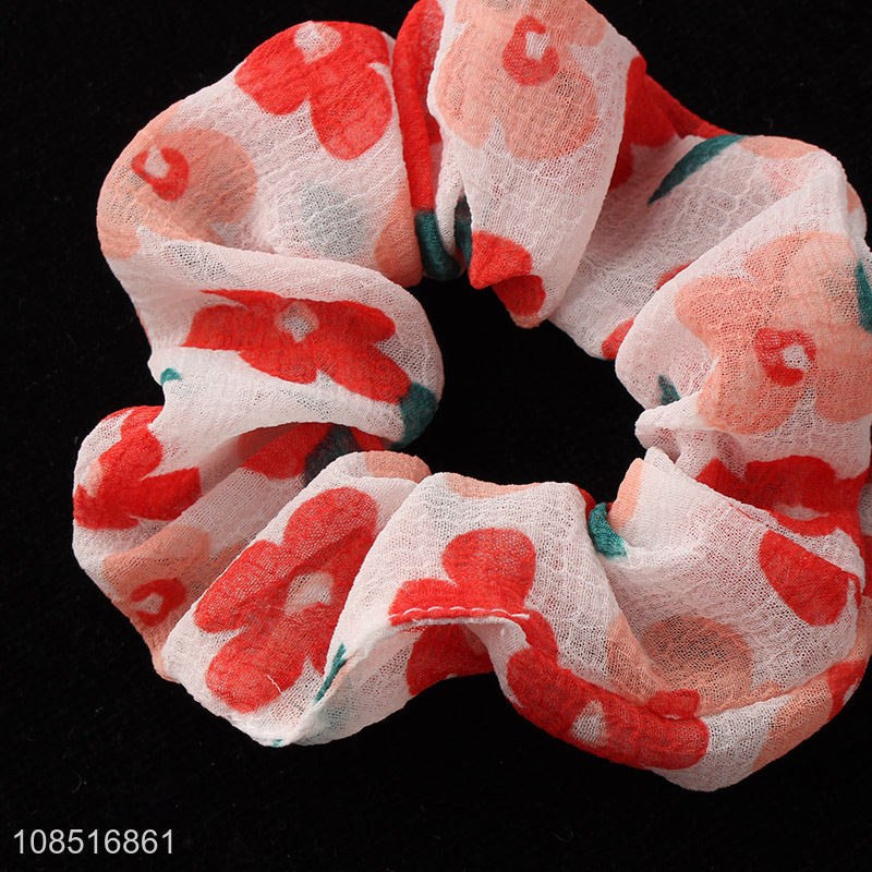 China imports stylish prints elastic hair scrunchies hair bands