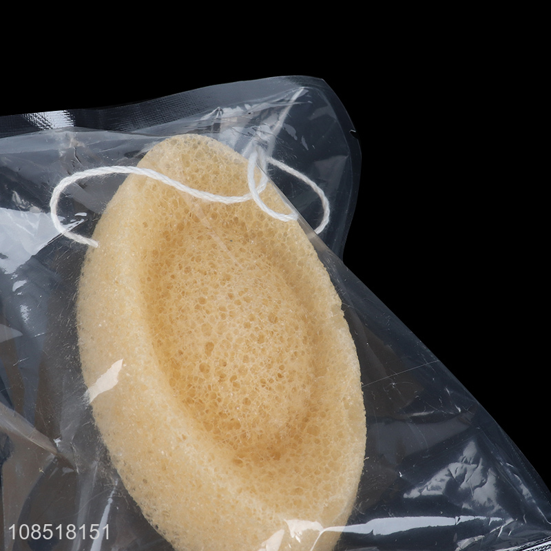 Wholesale biodegradable natural konjac facial sponge cosmetic puff