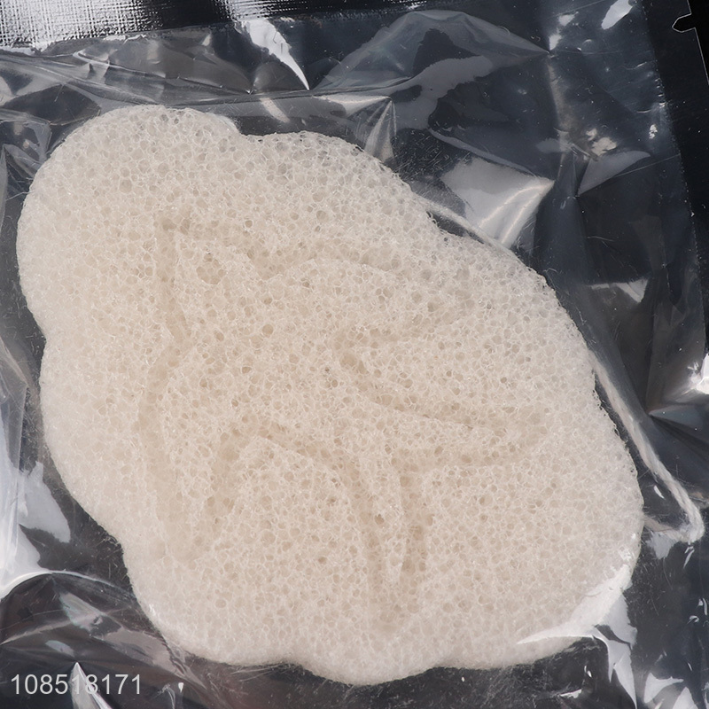 Factory supply natural facial konjac sponge makeup remover sponge