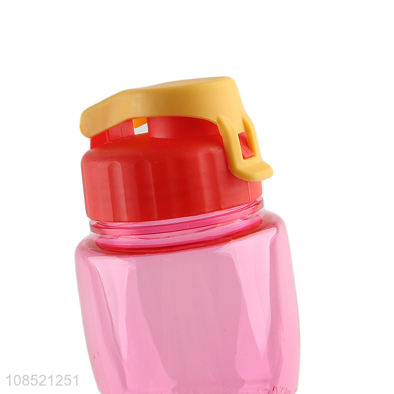 New arrival 600ml plastic space water bottle with straw & handle