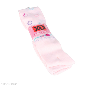 Popular products kids pink cotton socks panty hose socks