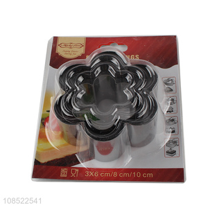 Wholesale 3pcs/set stainless steel mousse ring mousse cake molds