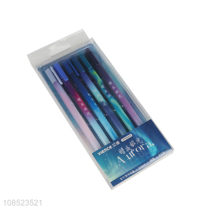 Yiwu market reusable students stationery gel pen set