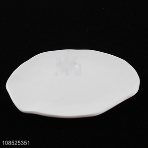 Top products white ceramic tableware plate for home and restaurant