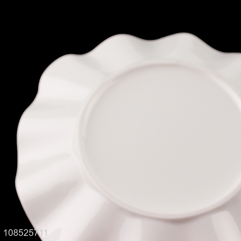 Most popular ceramic white plate tableware dishes for household