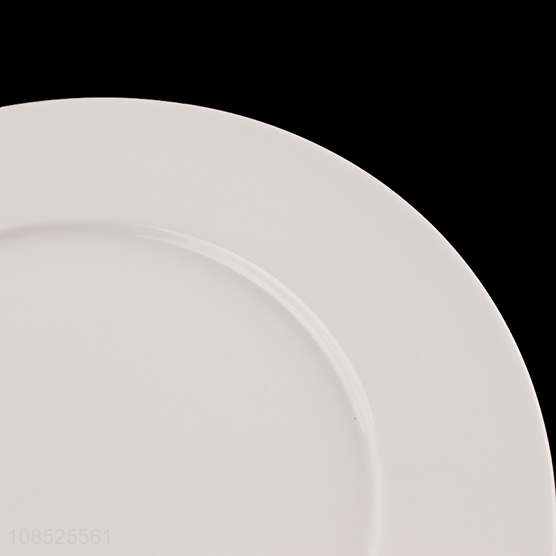 China products durable ceramic round plate for dinnerware