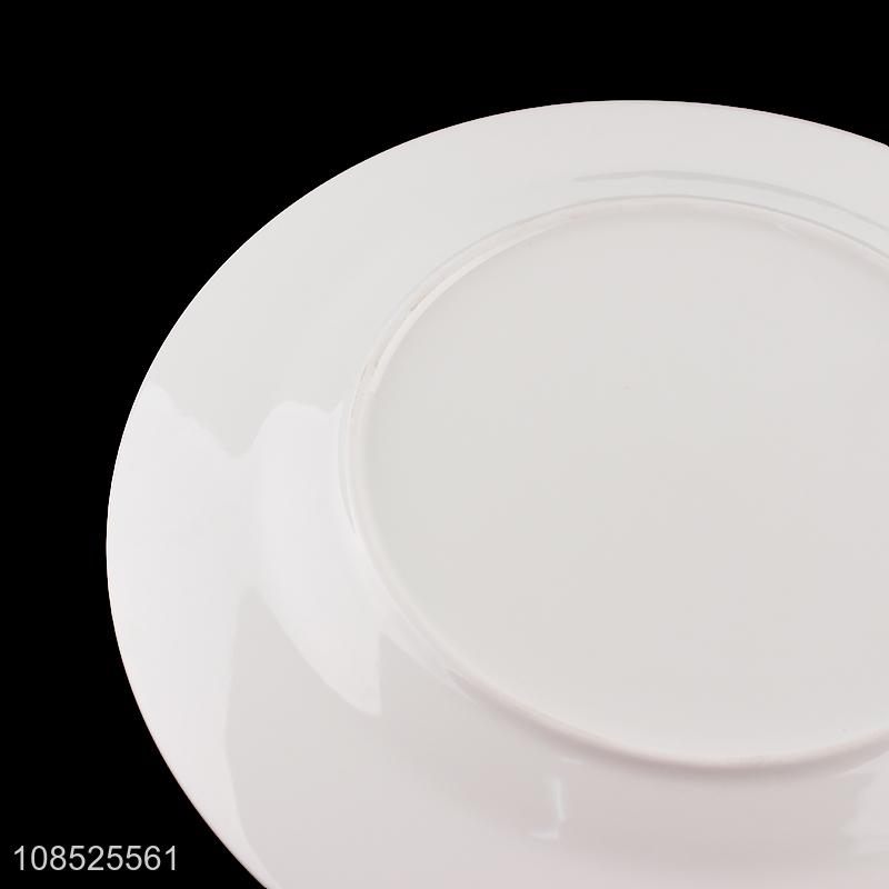 China products durable ceramic round plate for dinnerware