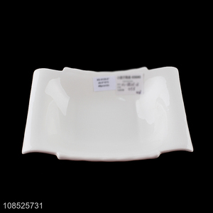 Best selling white ceramic tableware plate ceramic dishes wholesale