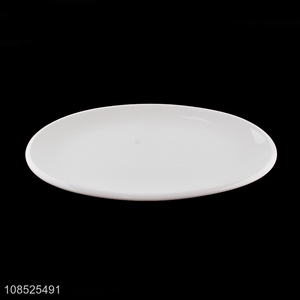 Good price round white ceramic tableware plate dishes for sale