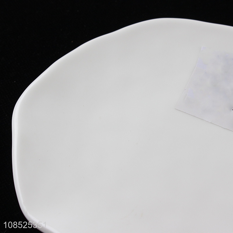 Top products white ceramic tableware plate for home and restaurant