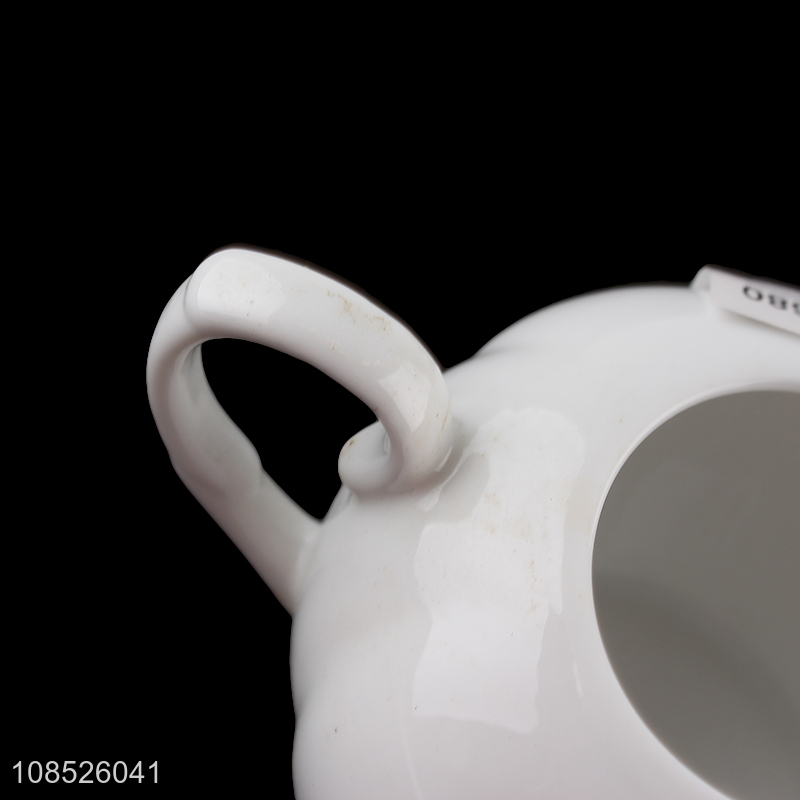 New design fine ceramic coffee creamer pitcher milk jug wholesale