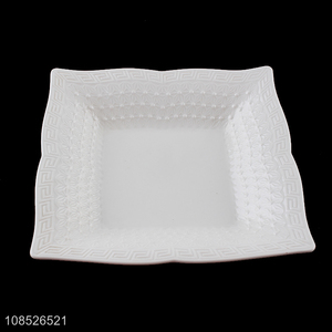 Good quality fine ceramic plate porcelain pasta salad plate