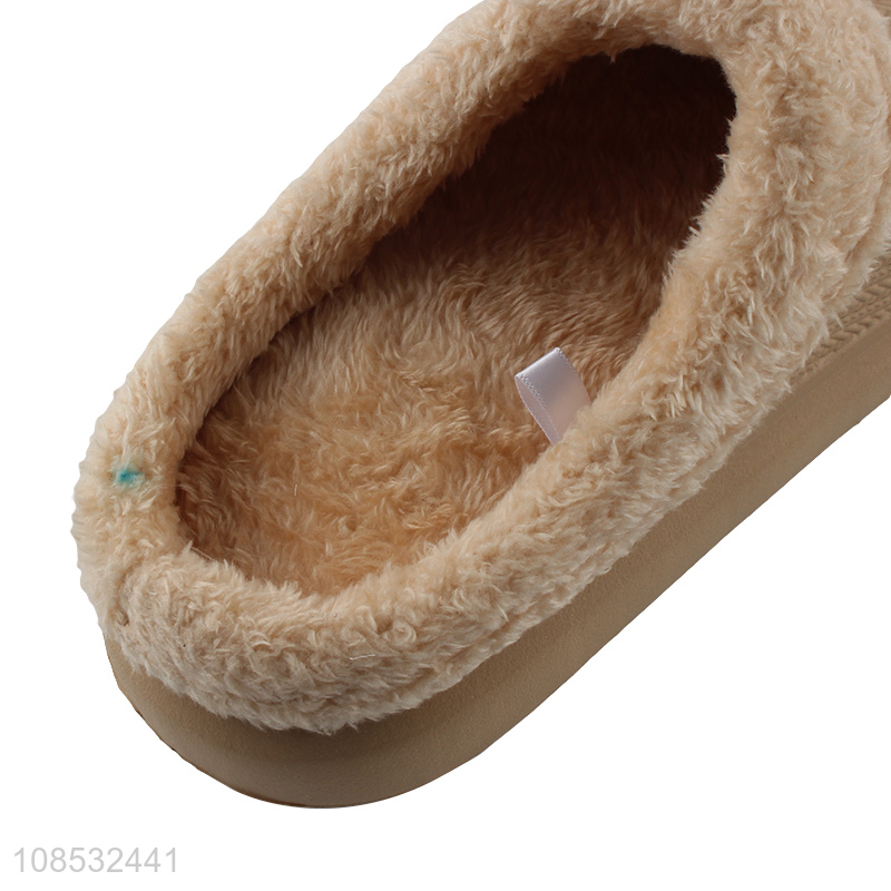 Good quality women winter slippers slip-on indoor house slippers