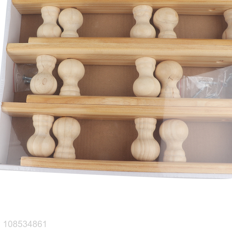 Yiwu market bedroom wooden over door hooks for household