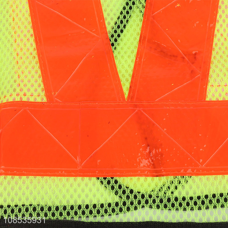 Wholesale multi-function mesh safety vest reflective safety vest