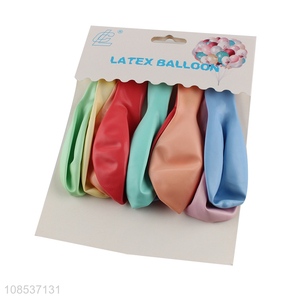 Top selling multicolor 10pieces party decoration latex balloon