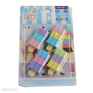 China wholesale cartoon school students eraser set