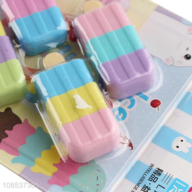 China wholesale cartoon school students eraser set