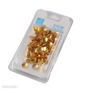 Good selling golden office binding supplies pushpins set