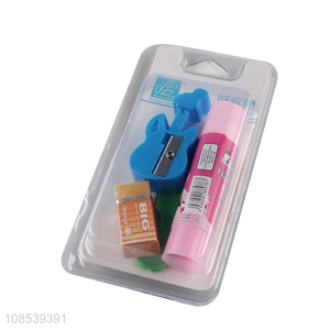 Best price students stationery set eraser solid gum set