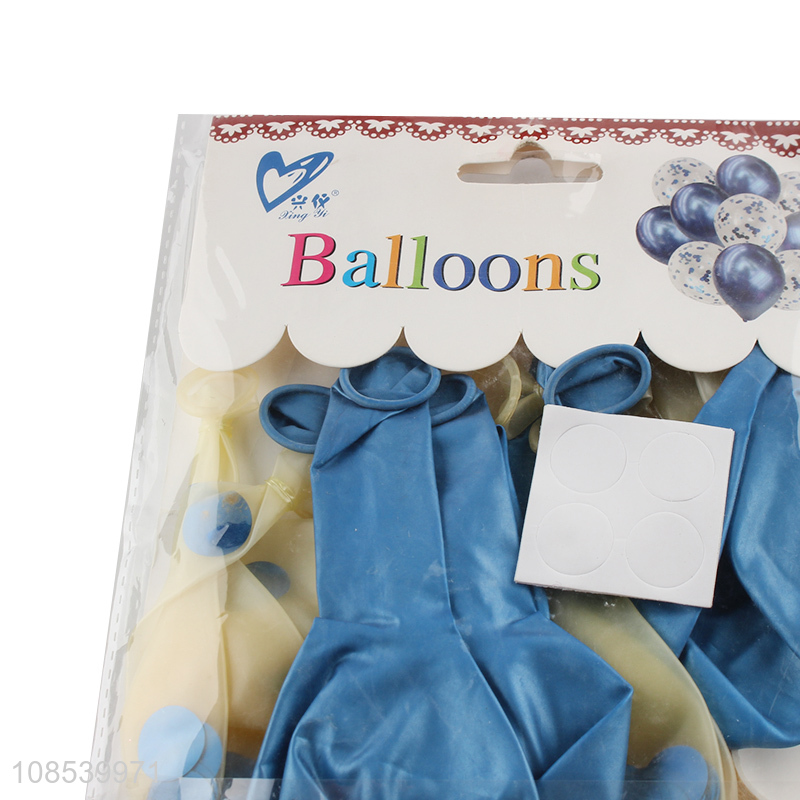 Wholesale 10pcs latex balloons coffetti balloon for anniversary party