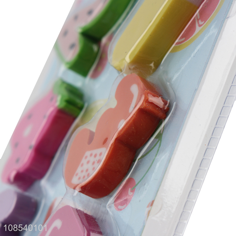 Most popular fruit series stationery eraser set for sale