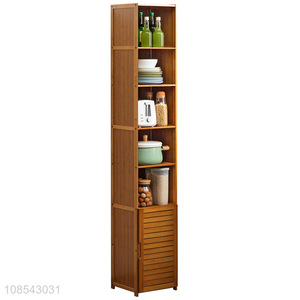 Factory supply bamboo kitchen storage cabinet kitchen corner cabinet