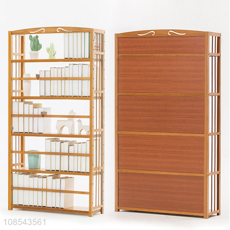 Wholesale multi layered bamboo bookcase dormitory booksheves for kids