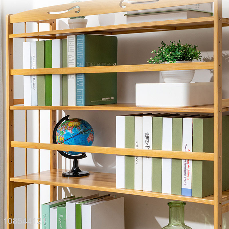 Latest design multi-layer floor shelf bookcase bookshelf