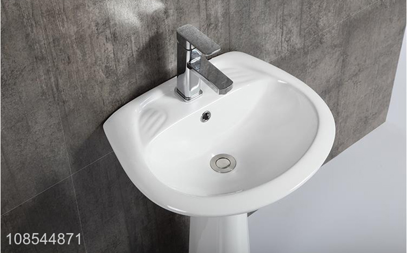 Good price superior quality ceramic handbasin bathroom pedestal sink