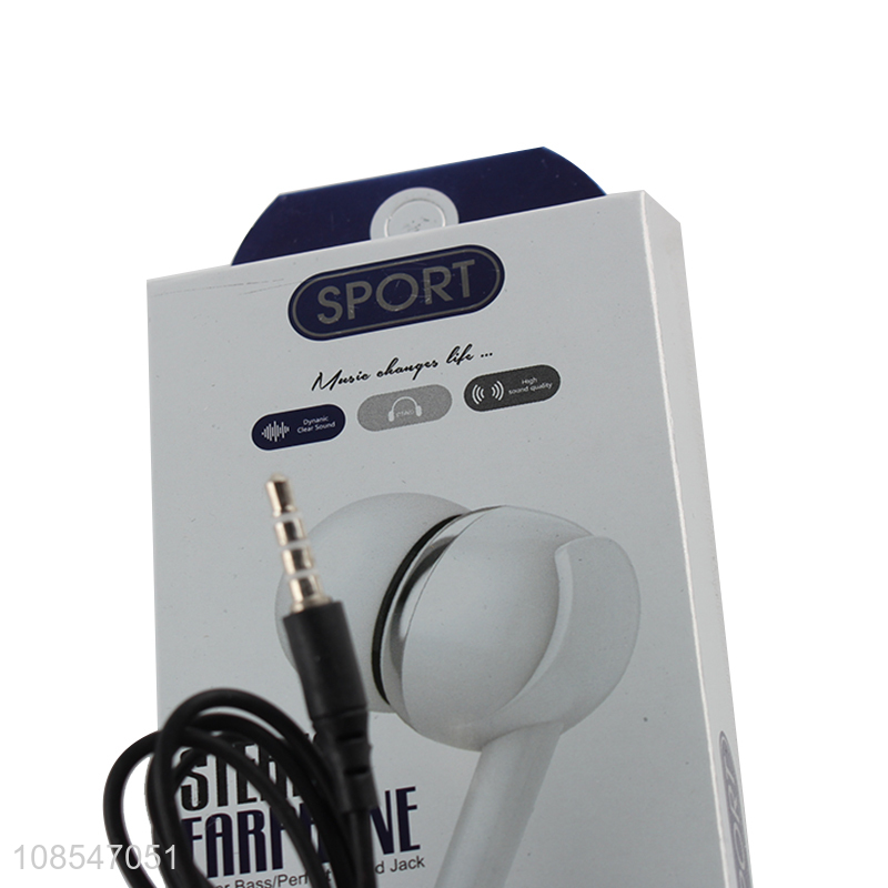 Best selling 3.5mm plug in-ear earbud headphone for running