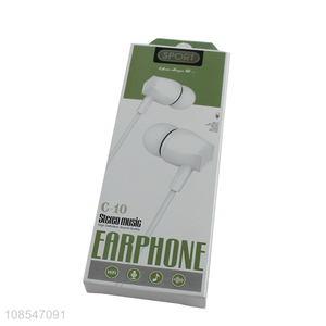 Hot products in-ear earphones music wired earbuds for sports