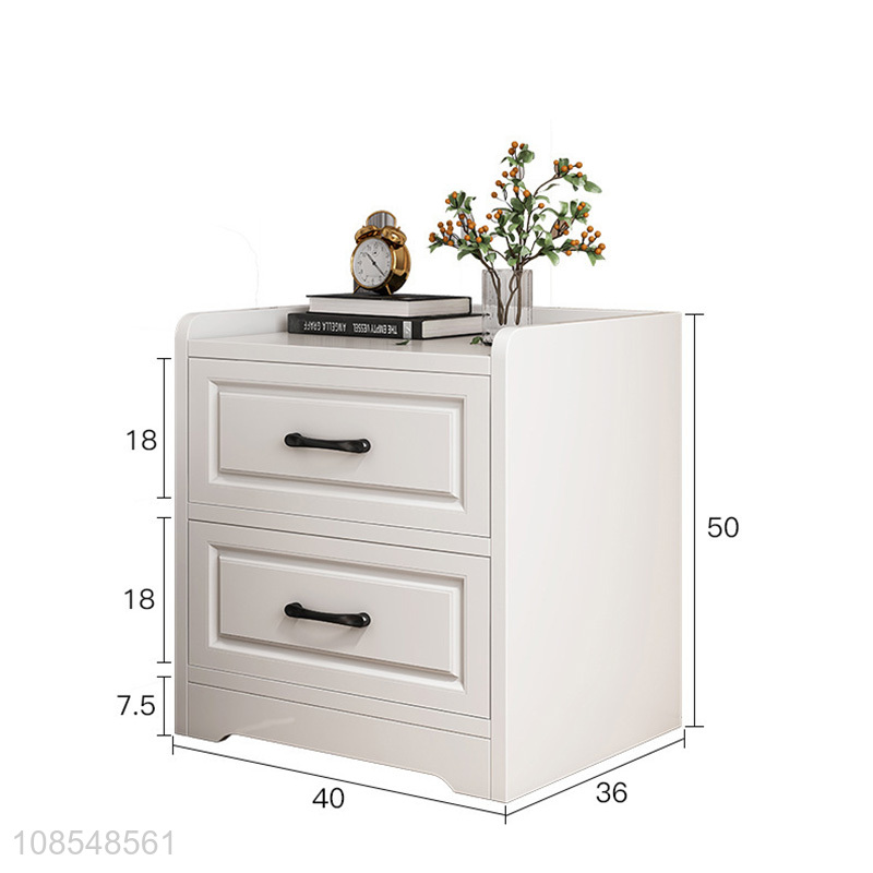 Popular products practical bedside cabinet white small nightstand