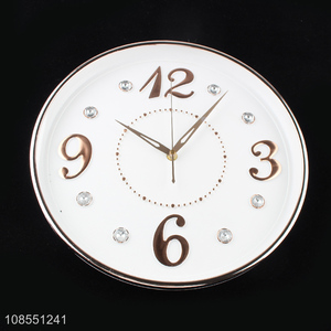 Best quality luxury rhinestone wall clock for living room decor