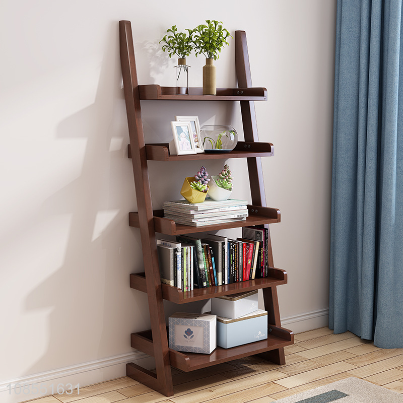 Top selling household decorative ladder book shelf wholesale