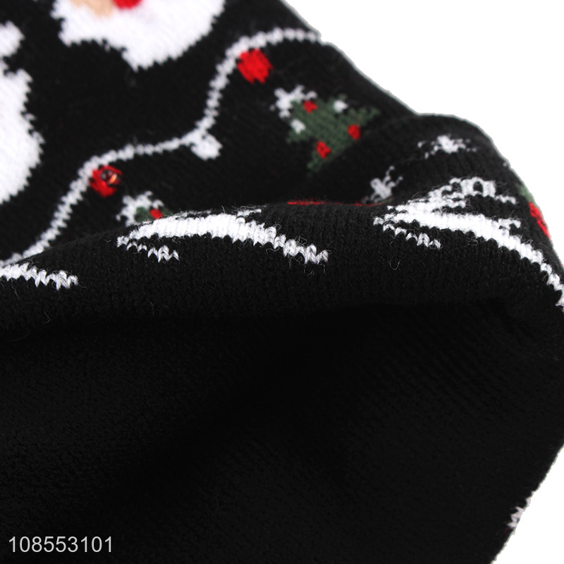 Factory supply christmas style fashion beanie hats