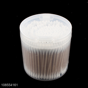 Hot selling 300pcs natural wooden cotton swabs for arts & crafts