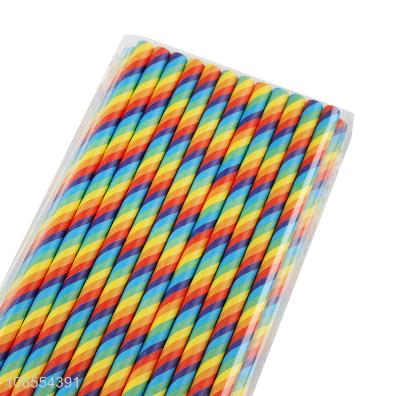 Factory supply eco-friendly party supplies paper straw