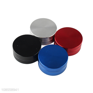 Wholesale 40mm 2 layered aluminum alloy smoke tobacco grinder herb grinder